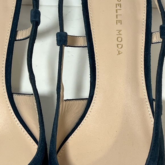 Pelle Moda Deena Midnight Blue Slingback Heels 8 M - Picture 3 of 15